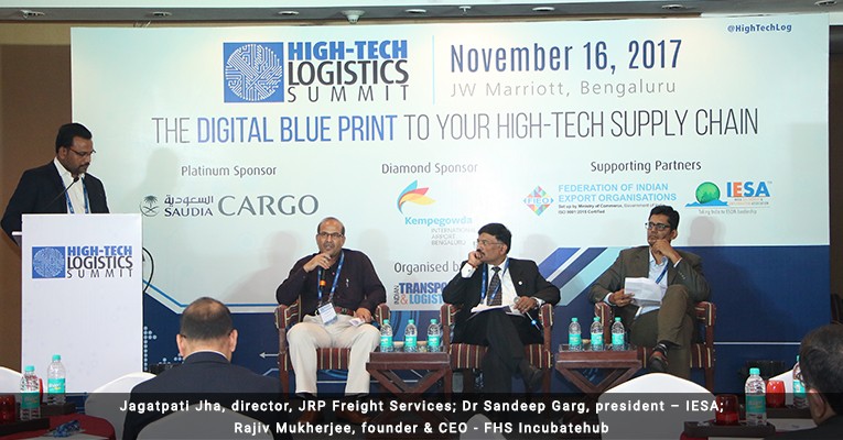 Jagatpati Jha, director, JRP Freight Services; Dr Sandeep Garg, president – IESA; Rajiv Mukherjee, founder & CEO - FHS Incubatehub