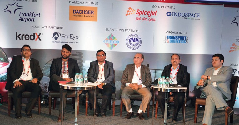 (L-R): Nitin Parab, Founder, MyTrux;  Suryansh Jalan, President, FarEye Transportation; Mandar Kothawade, Head of Logistics, Benteler; Sudhir Gurtoo, MD & CEO, India, Leadec Industrial Services; Sudhir Gupta, Partner, Blue Ocean Global; Sachin S Kulkarni, Founder & Director, Avancer Technology Solutions