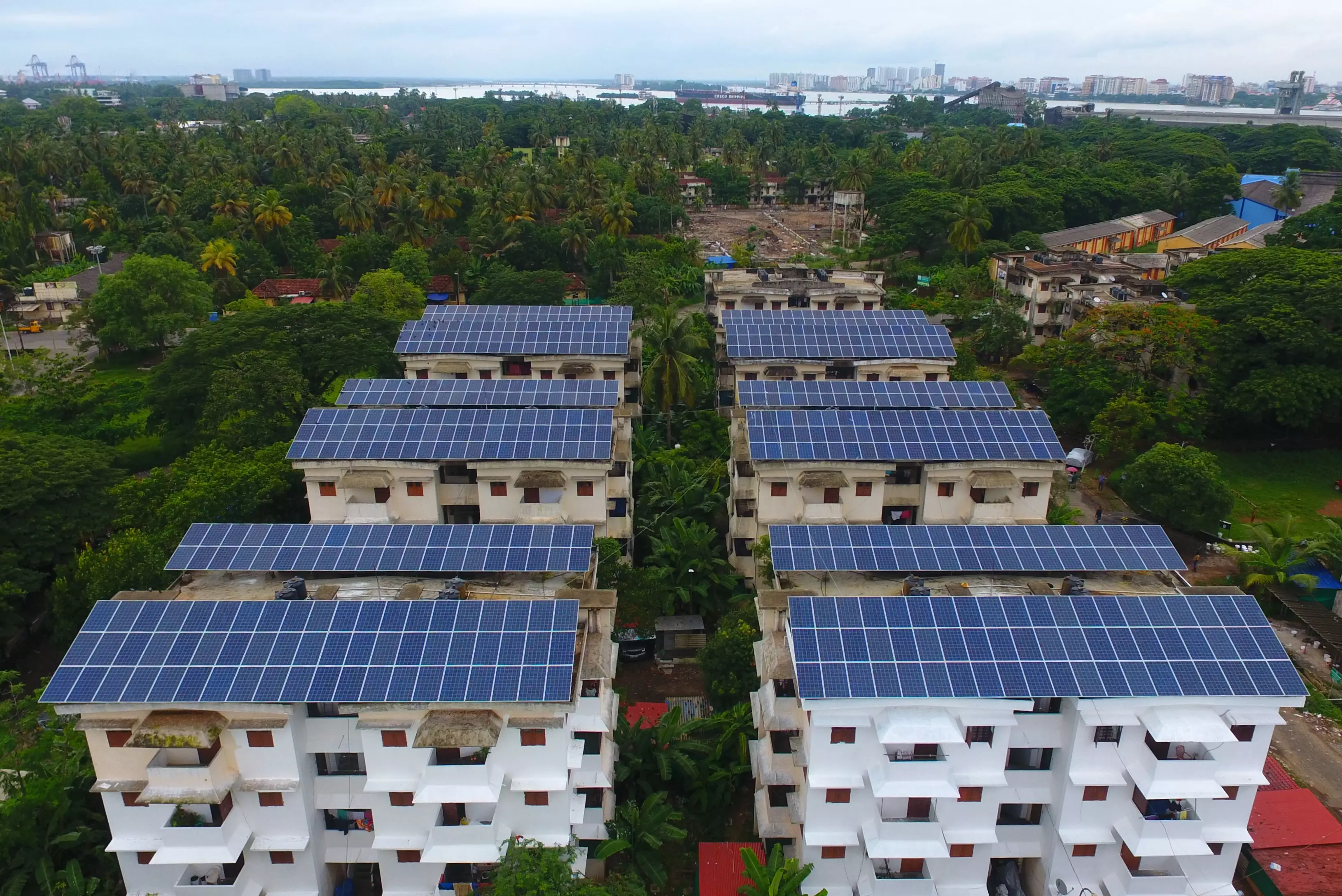 Rooftop solar installations at Cochin Port