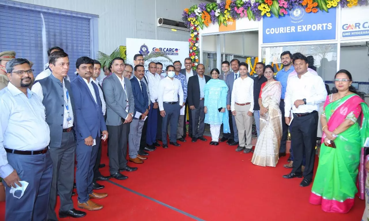 HYD Airport inaugurates international courier, express cargo facility HYD Airport inaugurates international courier, express cargo facility