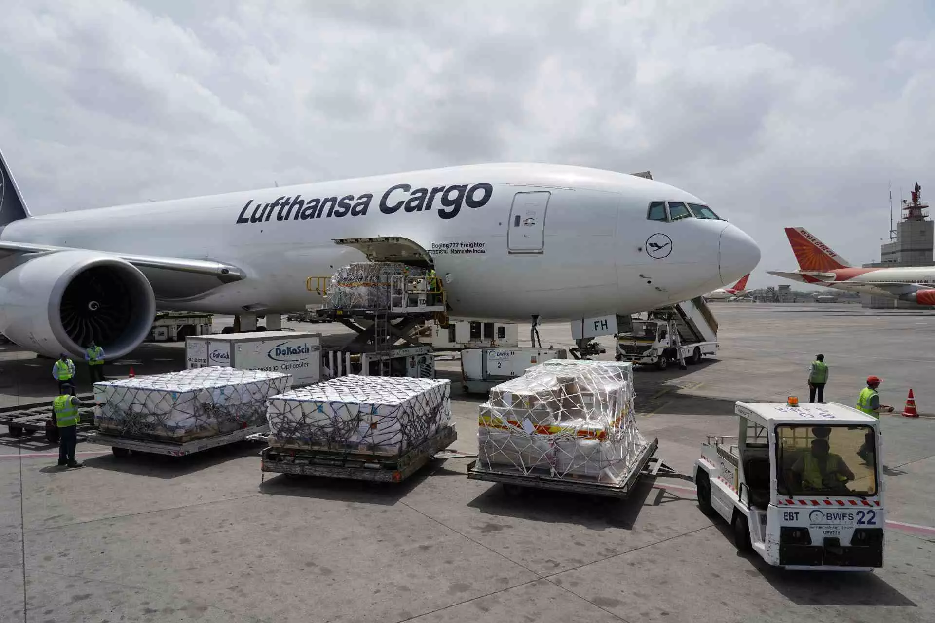 Lufthansa Cargo B777F freighter Namaste India marks decades of Indo-German cargo connections