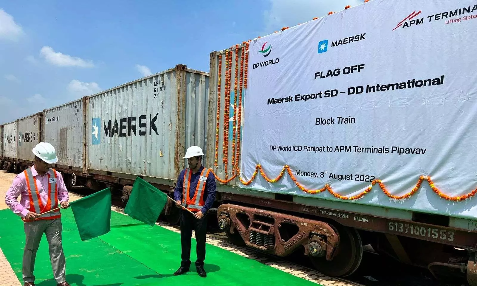APM Pipavav receives first block train of D D International with rice