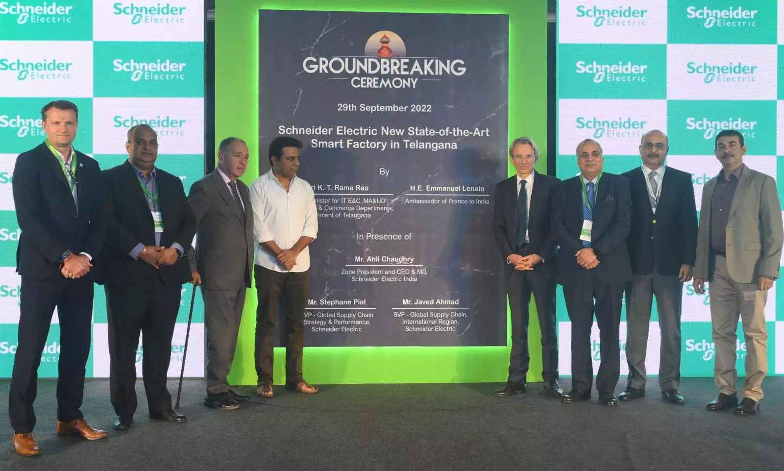 Schneider Electric breaks ground on its second smart factory in Telangana Schneider Electric breaks ground on its second smart factory in Telangana