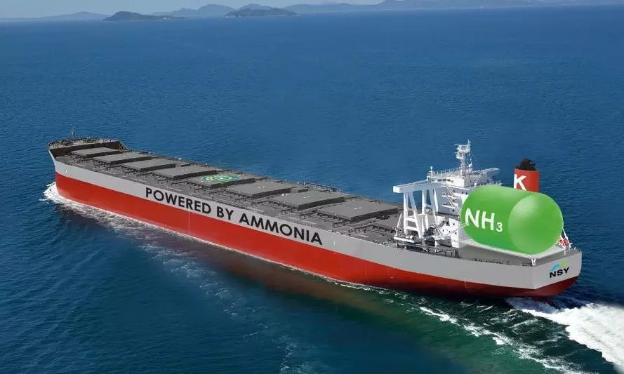 K Line to launch ammonia-based ship service in 2026