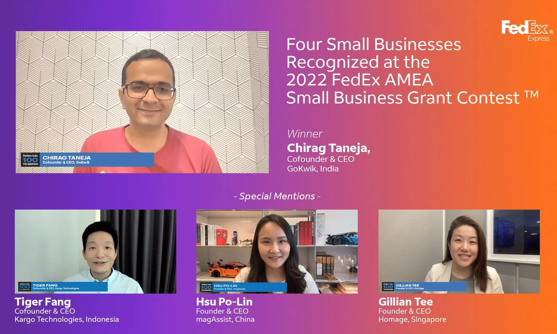 Indian start-up GoKwik wins FedEx Express AMEA small business grant contest