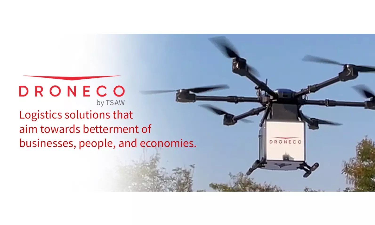 Drone tech startup TSAW launches logistics division DRONECO