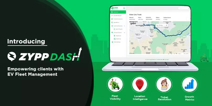 Zypp Electric introduces ZyppDash, a dashboard to simplify fleet management for logistics biz Zypp Electric introduces ZyppDash, a dashboard to simplify fleet management for logistics biz