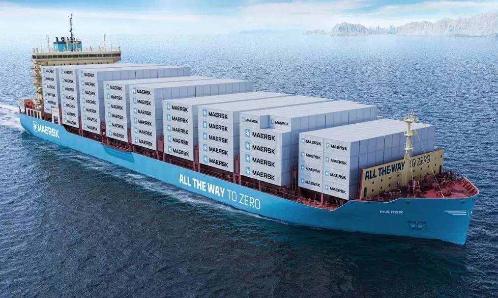 Maersk unveils design of green fuel powered vessel