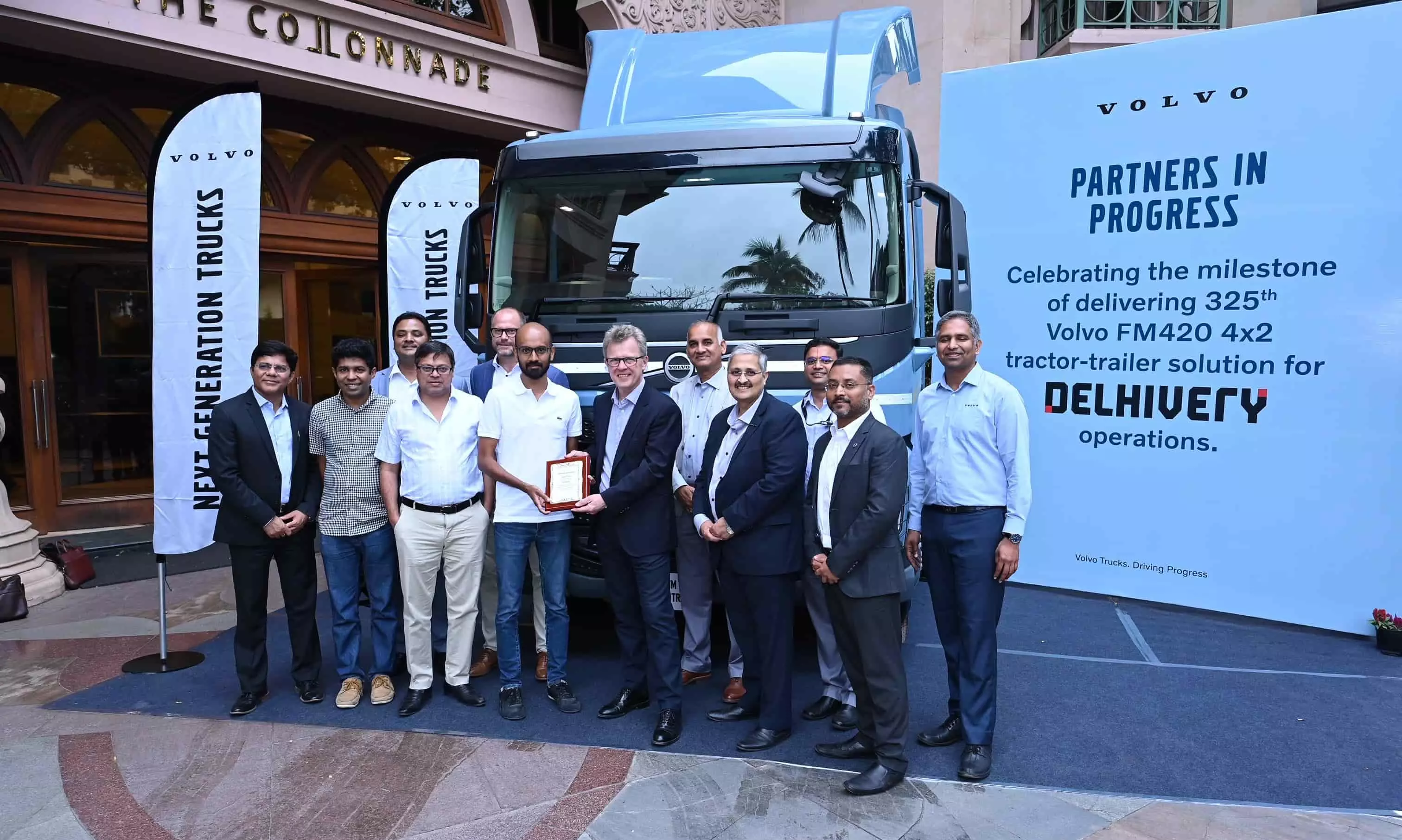 Volvo delivers 325th tractor-trailer to Delhivery; signs for 200 more Volvo delivers 325th tractor-trailer to Delhivery; signs for 200 more