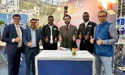 Leadership team of Teleport and Pradhaan Air Express at air cargo Europe, Munich Leadership team of Teleport and Pradhaan Air Express at air cargo Europe, Munich