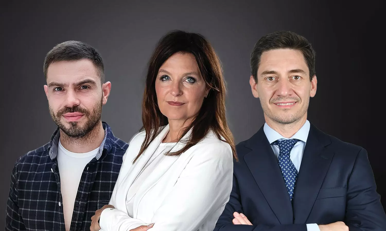 (From left): Viktor Mura, Manon Capel and Miklos Takacs