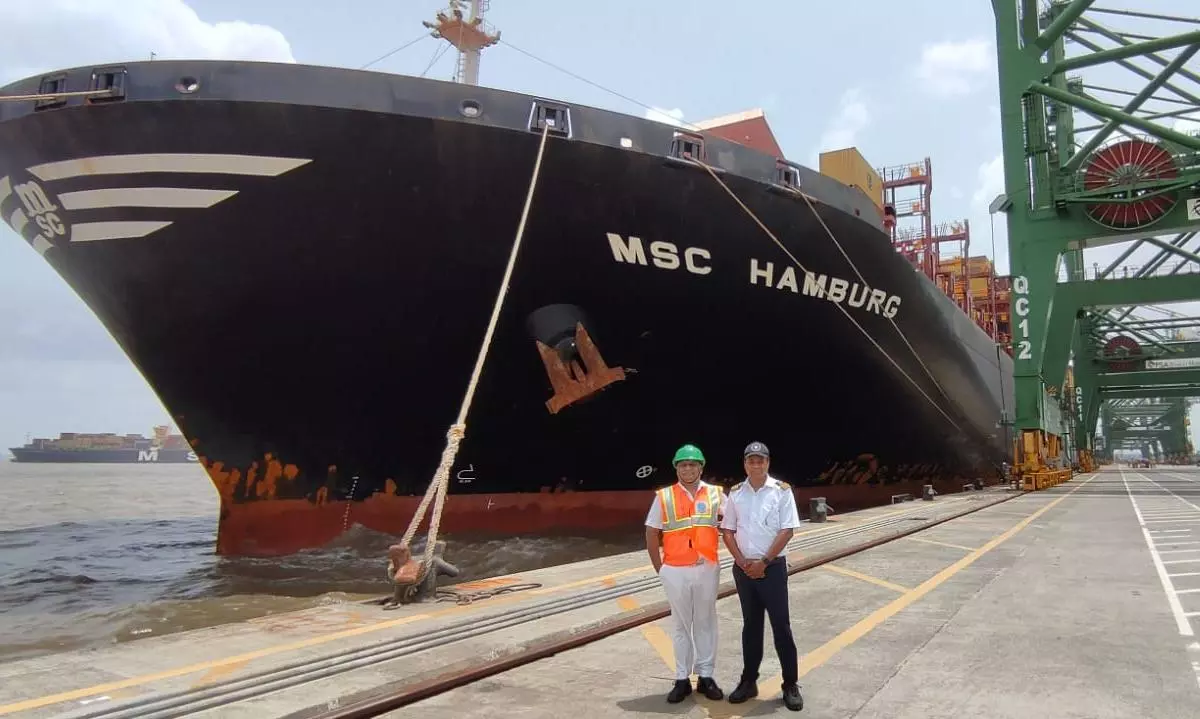 MSC Hamburg reaches JNPA terminal, longest carrier to call Indian port