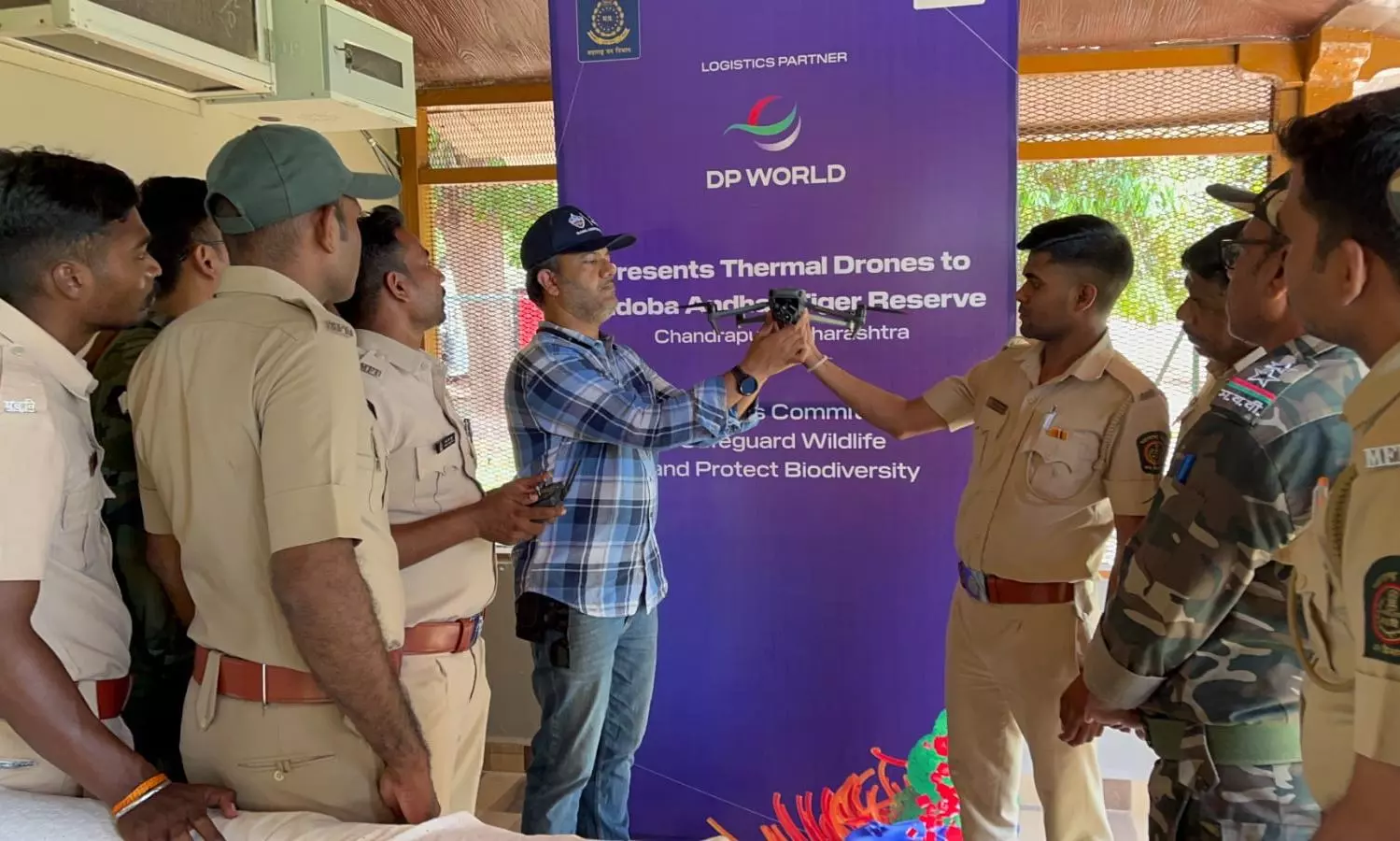DP World provides thermal drones to Tadoba-Andhari Tiger Reserve DP World provides thermal drones to Tadoba-Andhari Tiger Reserve