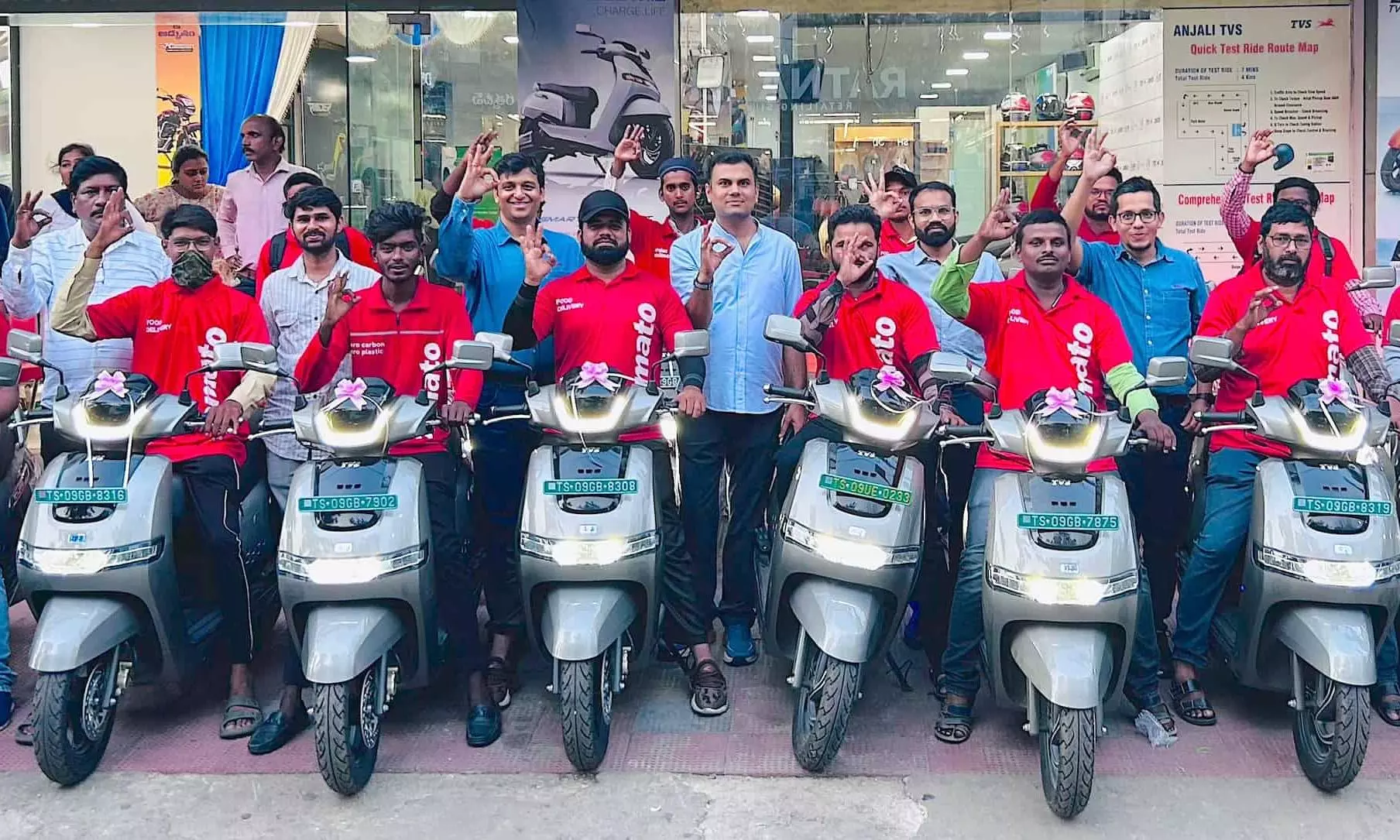 TVS Motor, Zomato to accelerate last mile green deliveries TVS Motor, Zomato to accelerate last mile green deliveries