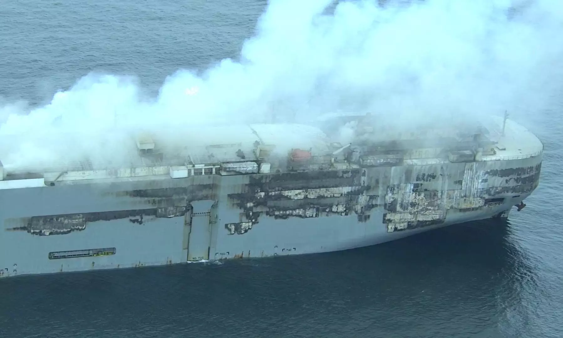 Fremantle Highway fire claims one, ship to be moved