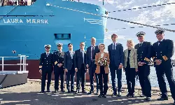 Laura Maersk - EU Commission President names landmark methanol vessel
