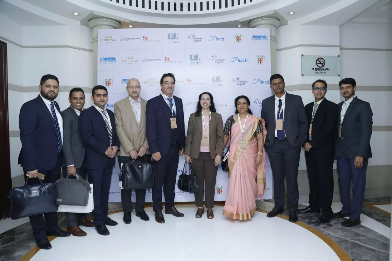 Giridharan Srinivasan (third from right) with the Etihad Cargo team at the recently concluded Global Pharma Logistics Summit in Mumbai Giridharan Srinivasan (third from right) with the Etihad Cargo team at the recently concluded Global Pharma Logistics Summit in Mumbai