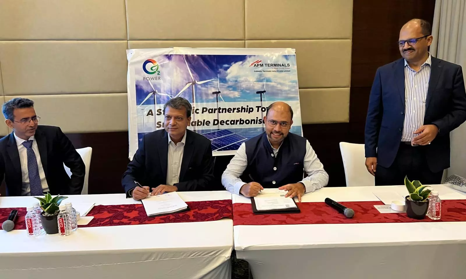 APM Terminals Mumbai, O2 Power sign green energy partnership