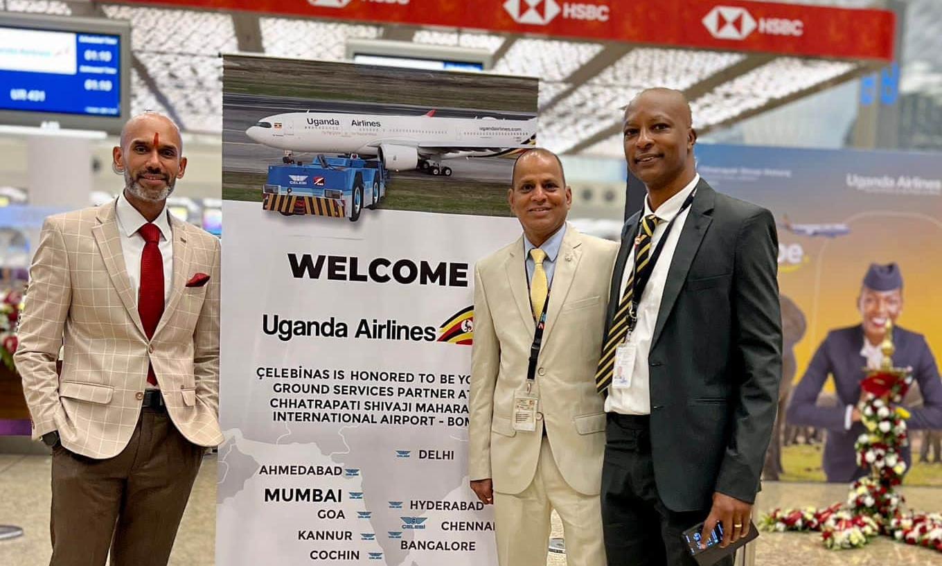 Uganda Airlines selects Çelebi for ground handling services in Mumbai Uganda Airlines selects Çelebi for ground handling services in Mumbai