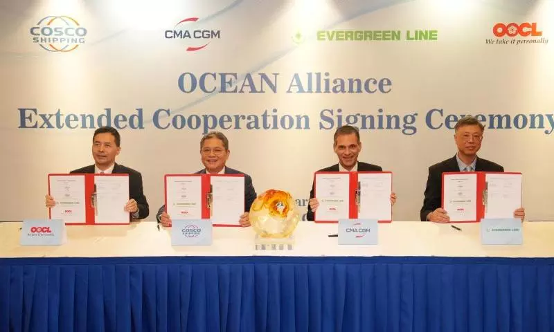 CMA CGM, COSCO, Evergreen & OOCL extend OCEAN Alliance till 2032