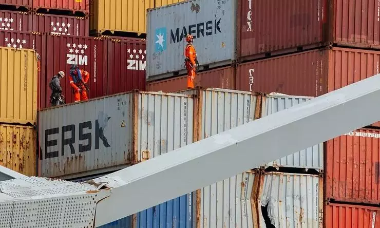 Salvage operations continue in Baltimore as alternate channels open Salvage operations continue in Baltimore as alternate channels open