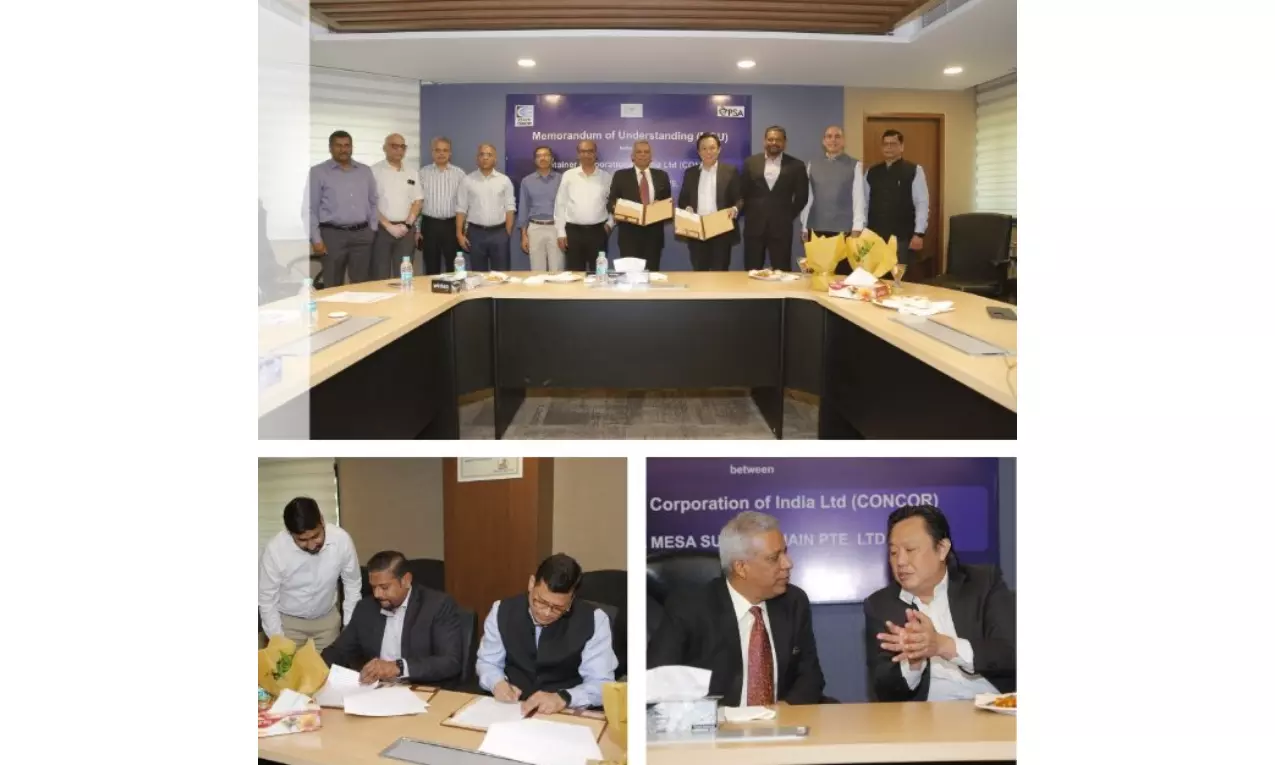 CONCOR signs MoU with PSA MESA for end-to-end logistics offering