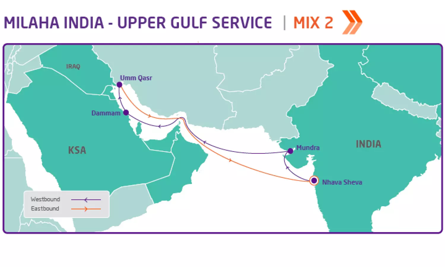 Milaha launches MIX 2 linking India, Saudi, Iraq Milaha launches MIX 2 linking India, Saudi, Iraq