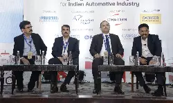 (L-R) Sanjay Suranglikar of TATA AutoComp Systems, Om Vijayvargiya of Schaeffler India, Atit Mahajan of CMA CGM India and Libin Chacko Kurian of ITLN (Moderator). (L-R) Sanjay Suranglikar of TATA AutoComp Systems, Om Vijayvargiya of Schaeffler India, Atit Mahajan of CMA CGM India and Libin Chacko Kurian of ITLN (Moderator).