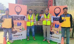 Amazon sets up kiosk for order pick up, returns at Maha Kumbh Mela Amazon sets up kiosk for order pick up, returns at Maha Kumbh Mela