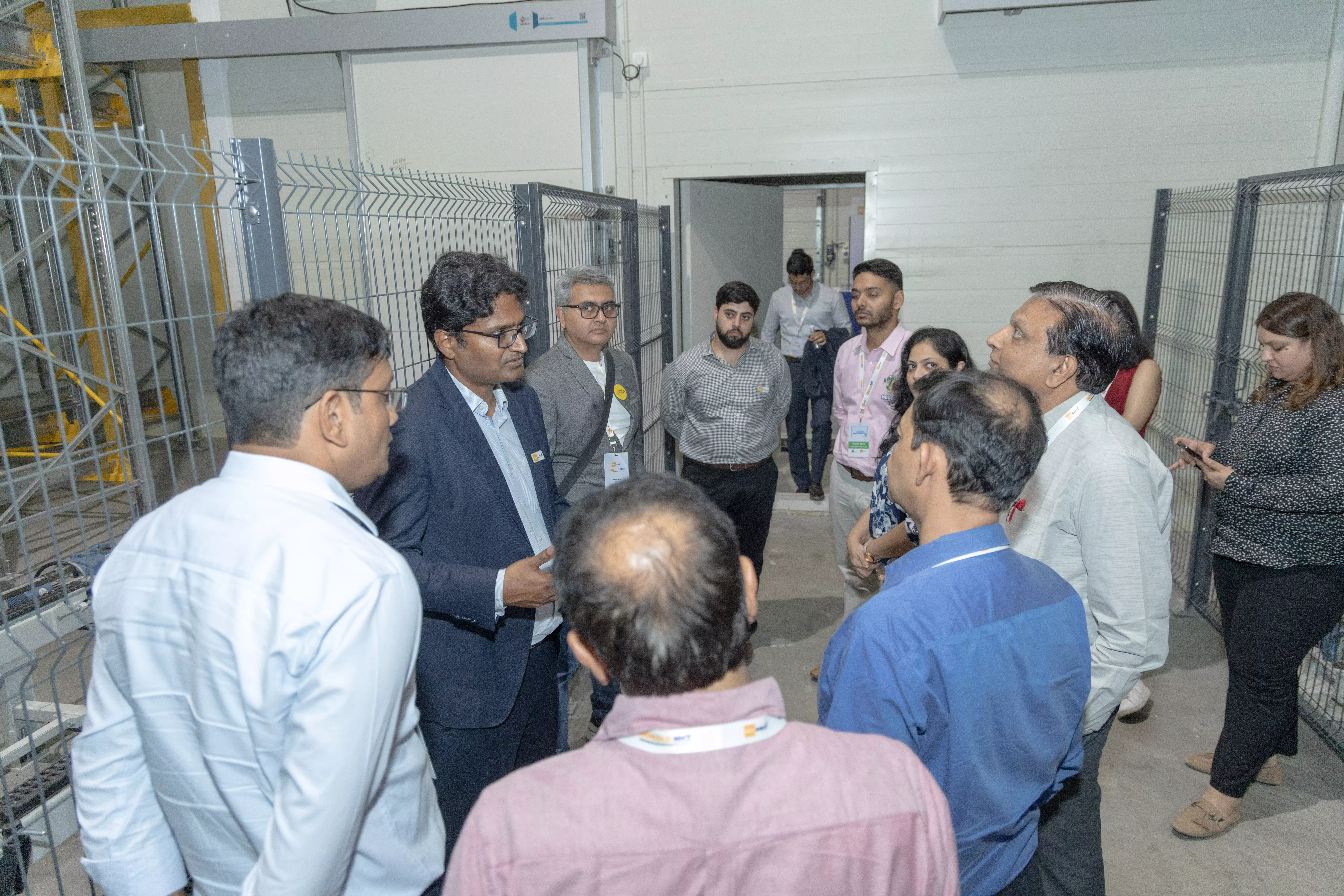 Kartik Jalan taking his clients and guests through a guided tour inside the new Detroj facility. Kartik Jalan taking his clients and guests through a guided tour inside the new Detroj facility.