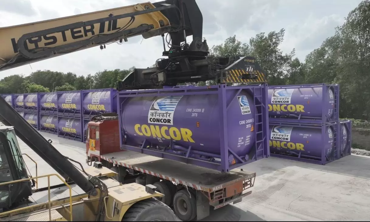 CONCOR begins bulk cement transport using specialised tank containers CONCOR begins bulk cement transport using specialised tank containers