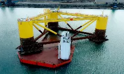 Geodis completes float-off of three floating wind foundations Geodis completes float-off of three floating wind foundations