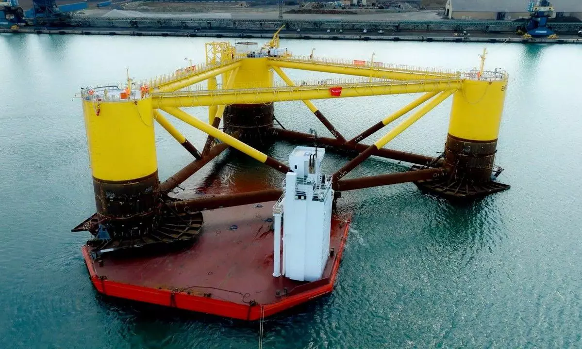 Geodis completes float-off of three floating wind foundations Geodis completes float-off of three floating wind foundations