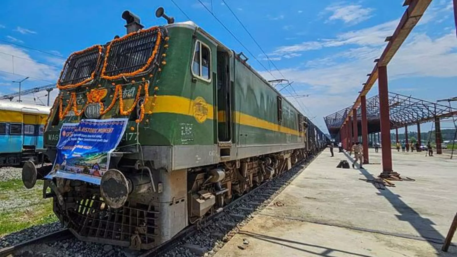First freight train rolls into Kashmir, PM Modi hails boost for trade First freight train rolls into Kashmir, PM Modi hails boost for trade