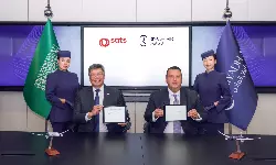 (L-R) Bob Chi, CEO of Gateway Services Asia Pacific, SATS and Adam Boukadida, Chief Financial Officer at Riyadh Air. (L-R) Bob Chi, CEO of Gateway Services Asia Pacific, SATS and Adam Boukadida, Chief Financial Officer at Riyadh Air.