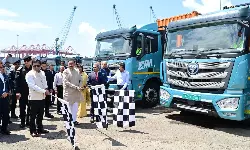 JNPA flags off new EV truck fleet to boost green logistics JNPA flags off new EV truck fleet to boost green logistics