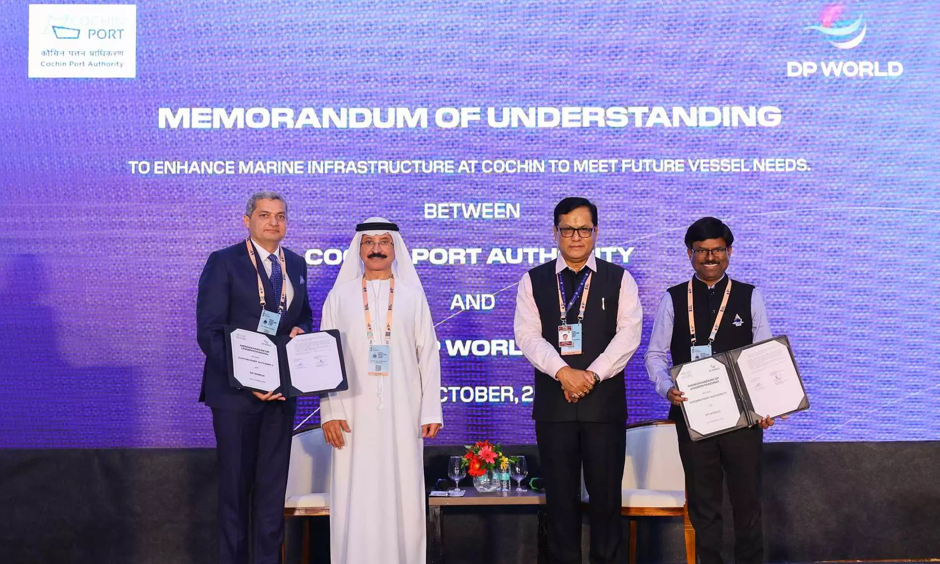DP World and Cochin Port Authority signs MoU to modernise port infra DP World and Cochin Port Authority signs MoU to modernise port infra