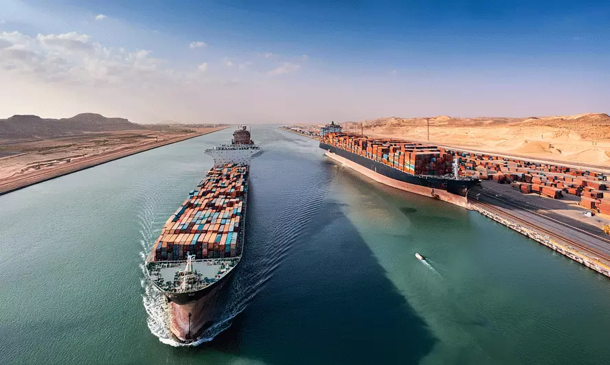Suez Canal traffic resumes as CMA CGM Benjamin Franklin transits