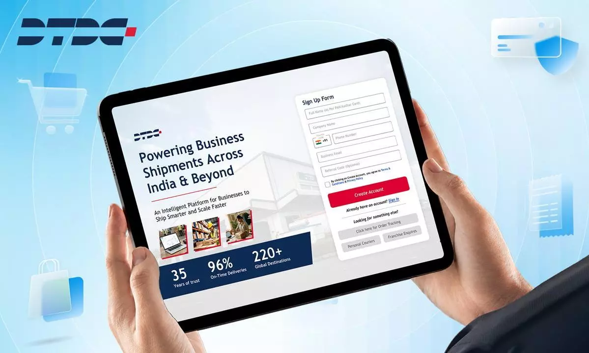 DTDC launches 10-minute logistics onboarding platform for MSMEs DTDC launches 10-minute logistics onboarding platform for MSMEs