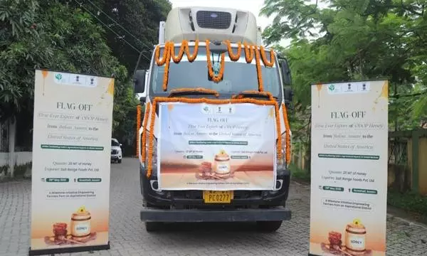 Tripura FPO exports mustard honey to Dubai for the first time Tripura FPO exports mustard honey to Dubai for the first time