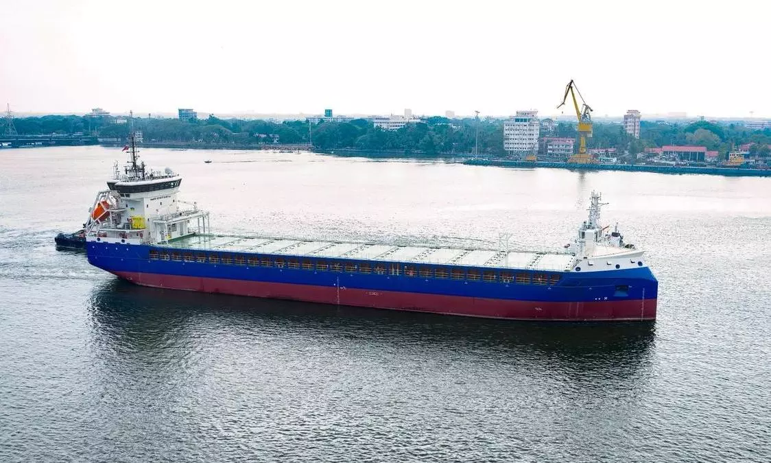 Cochin Shipyard delivers second HS EcoFreighter vessel to German owner Cochin Shipyard delivers second HS EcoFreighter vessel to German owner