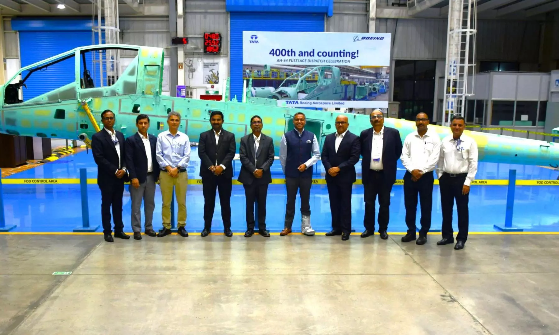 Tata Boeing marks 400th Apache fuselage milestone Tata Boeing marks 400th Apache fuselage milestone