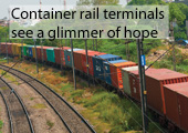 Container rail terminals see a glimmer of hope