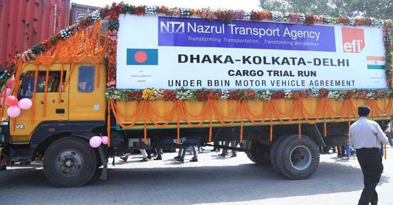Cargo truck on trial run reaches Delhi from Bangladesh under BBIN pact