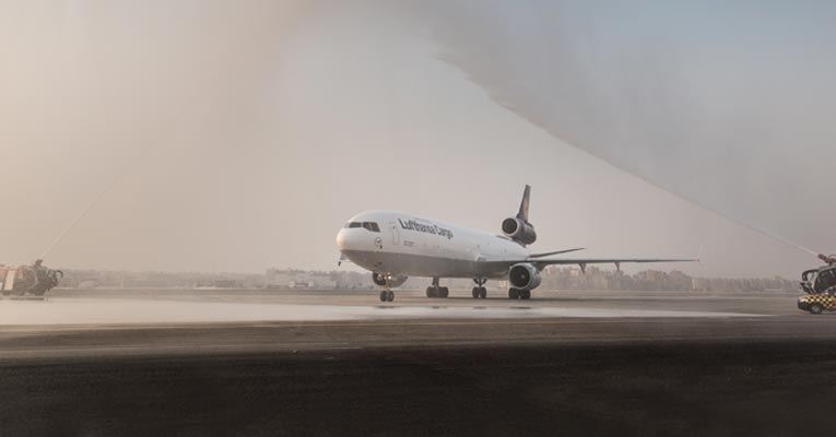 Lufthansa Cargo freighter named ‘Marhaba, Egypt’