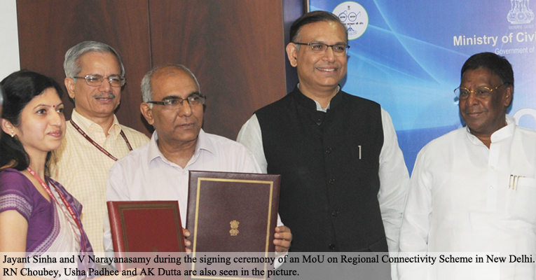 MoCA, Govt. of Puducherry and AAI sign MoU to Promote Regional Connectivity Scheme MoCA, Govt. of Puducherry and AAI sign MoU to Promote Regional Connectivity Scheme