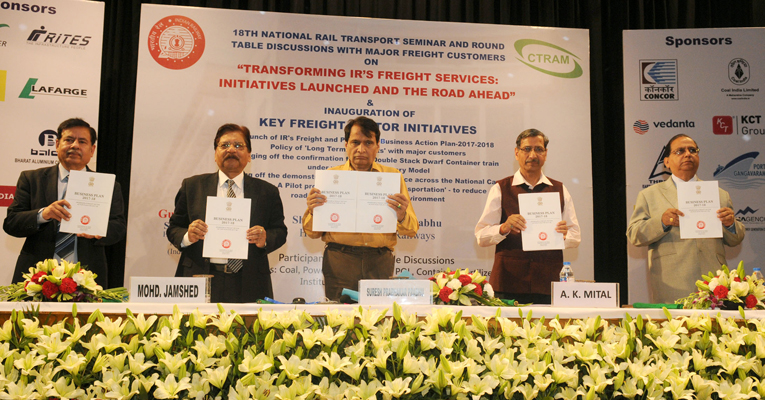Minister for Railways unveil Indian Railways Freight and Passenger Business Action Plan 2017-18
