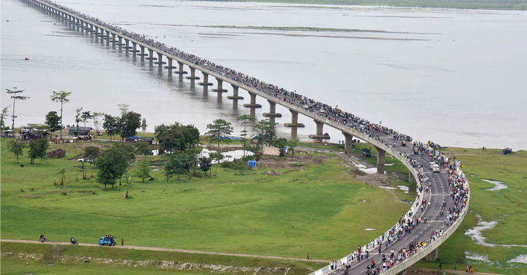 PM inaugurates Indias longest bridge in Assam