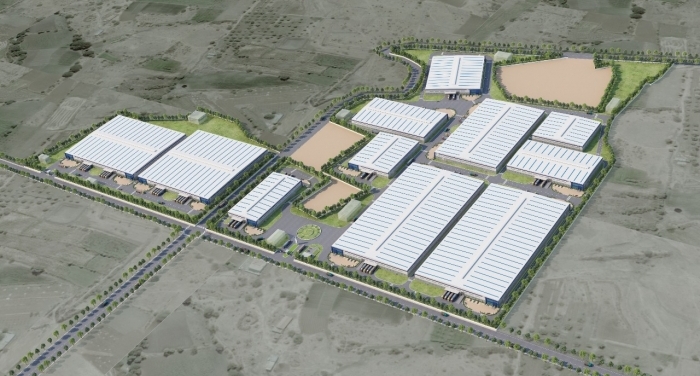 3D layout of IndoSpace Naraspura facility. (Photo: IndoSpace))