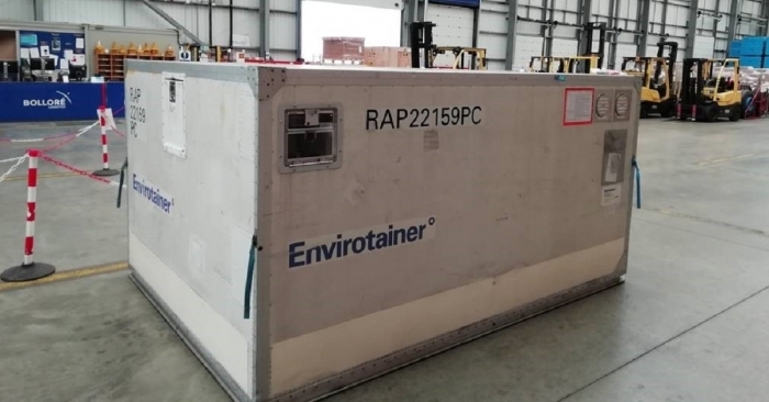 Due to last-minute changes in aircraft, dry ice permissible limit was reduced to 250 kg because of which the container was offloaded and had to be kept on hold until dry ice dissipates from 450 kg to 250 kg.